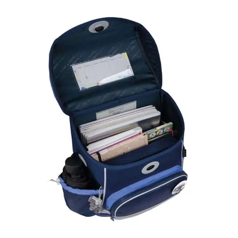 BELMIL Schulranzen COMPACT PLUS Set 5 tlg - Topographic offen