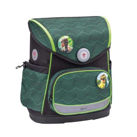 BELMIL Schulranzen COMPACT PLUS Set 5 tlg - Twist of Lime Front