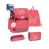 BELMIL Schulranzen COMPACT PLUS Set 5 tlg - Coral