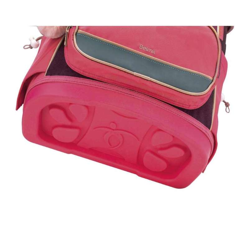 BELMIL Schulranzen COMPACT PLUS Set 5 tlg - Coral unten