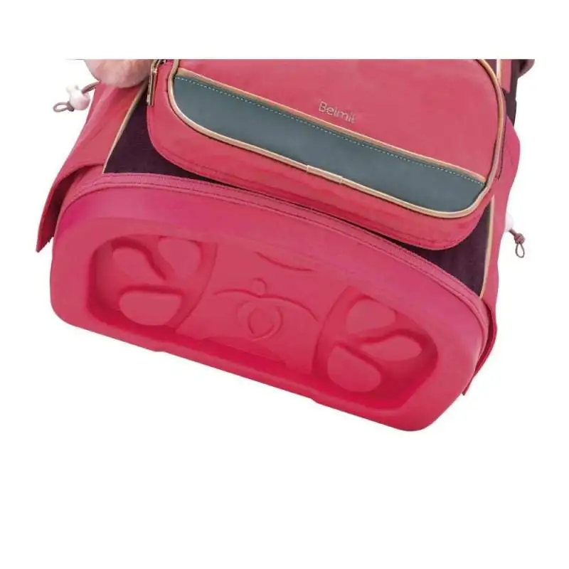 BELMIL Schulranzen COMPACT PLUS Set 5 tlg - Coral unten