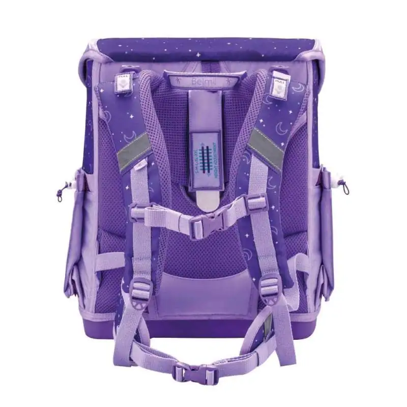 BELMIL Schulranzen COMPACT PLUS Set 5 tlg - Dahlia Rückansicht