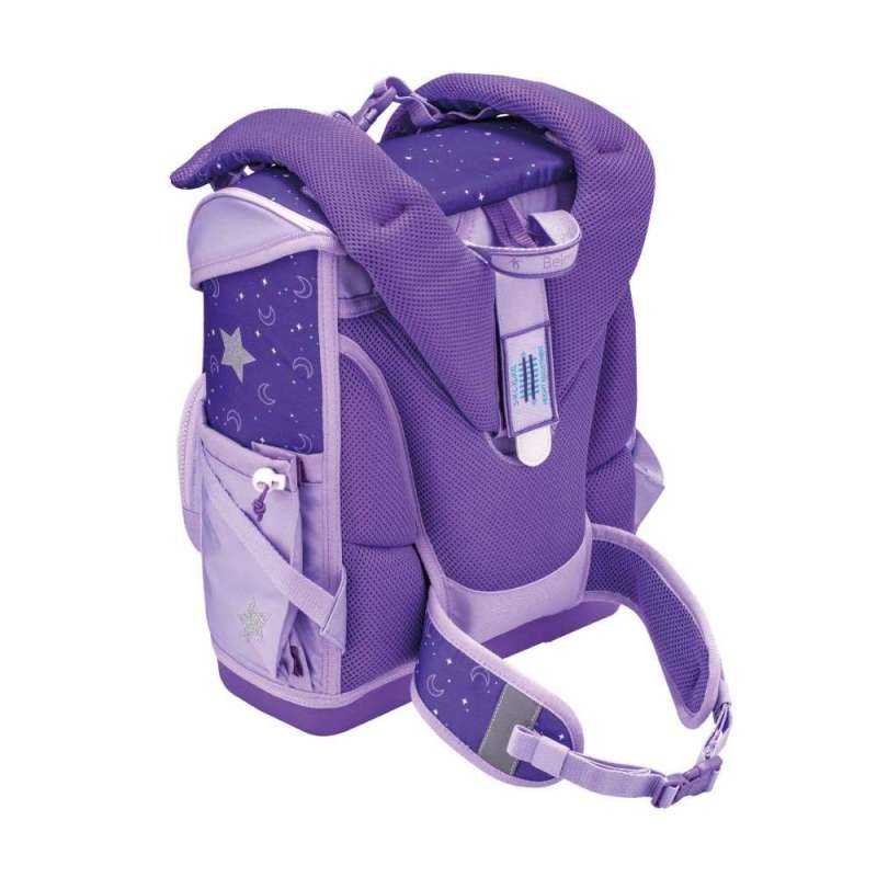 BELMIL Schulranzen COMPACT PLUS Set 5 tlg - Dahlia Rückansicht mit Tragegurt oben