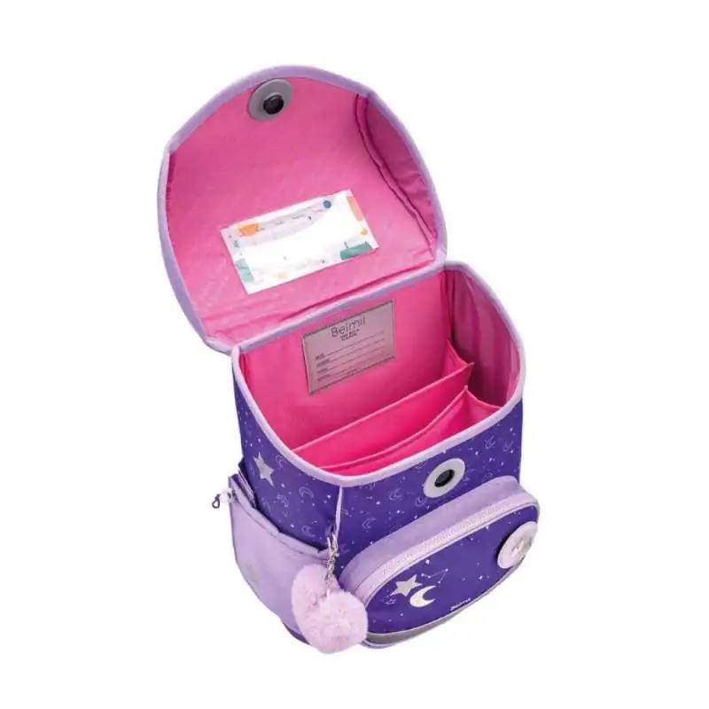 BELMIL Schulranzen COMPACT PLUS Set 5 tlg - Dahlia offen
