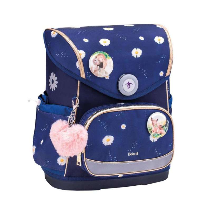 BELMIL Schulranzen COMPACT PLUS Set 5 tlg - Daisy Front