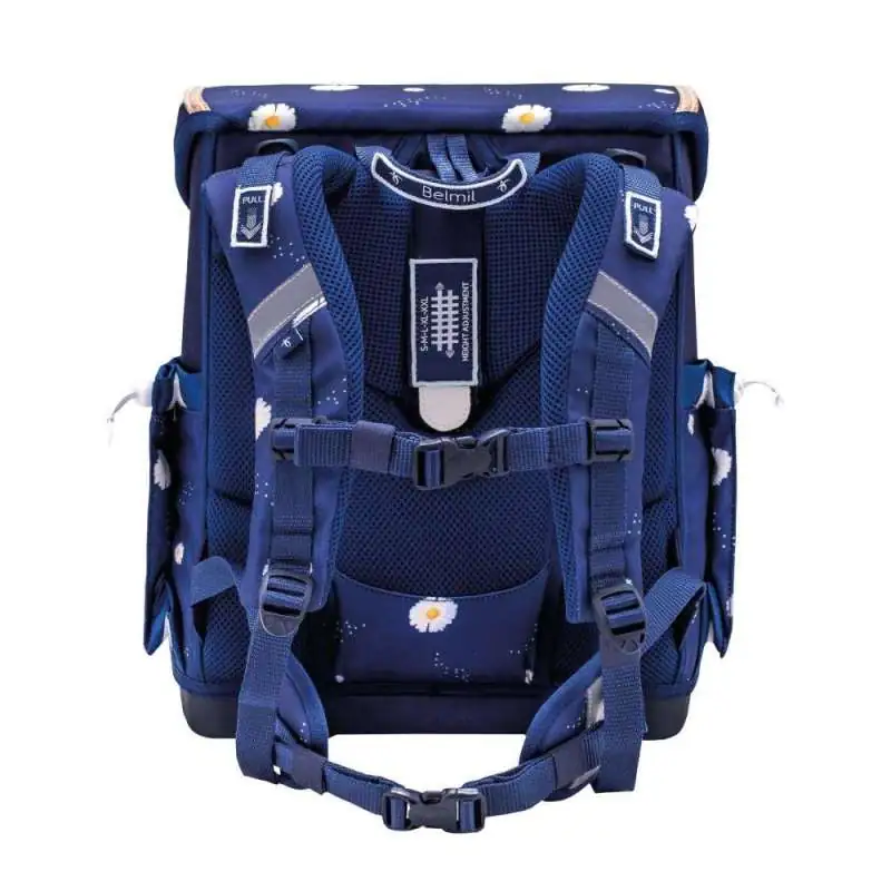 BELMIL Schulranzen COMPACT PLUS Set 5 tlg - Daisy Rückansicht