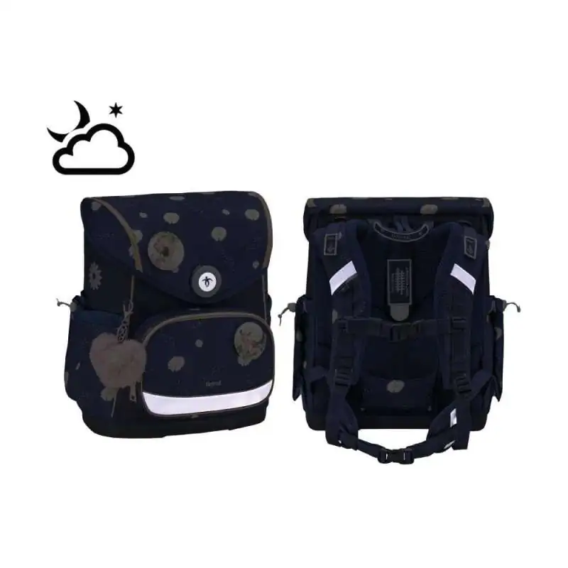 BELMIL Schulranzen COMPACT PLUS Set 5 tlg - Daisy reflektierend