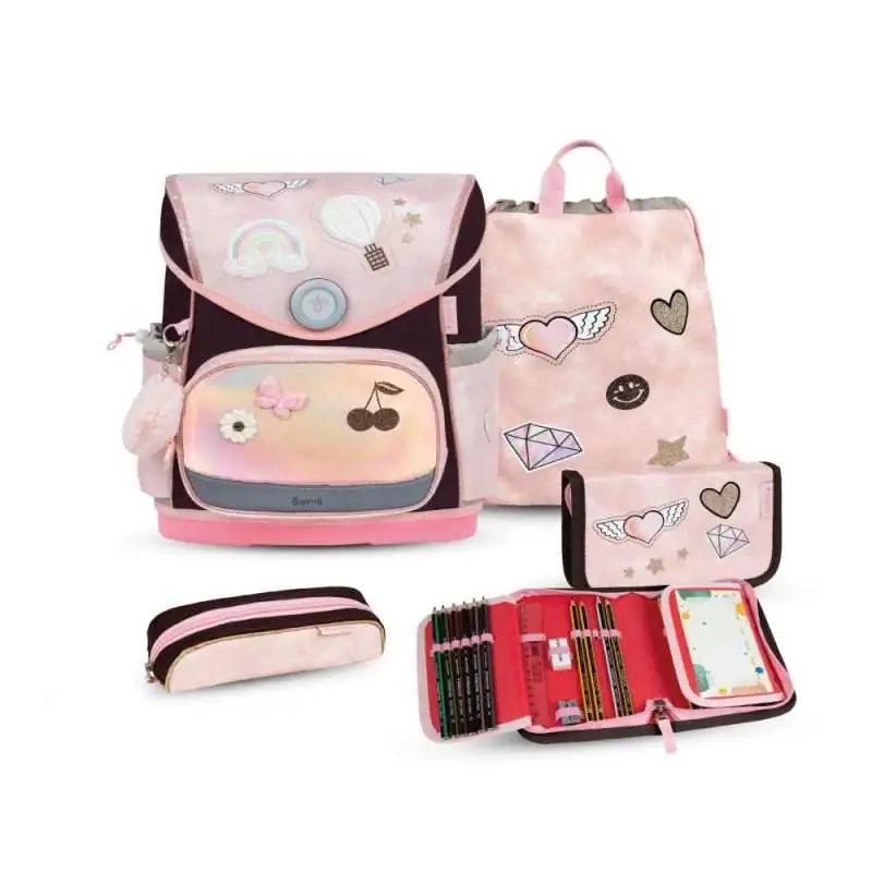 BELMIL Schulranzen COMPACT PLUS Set 5 tlg - Glam