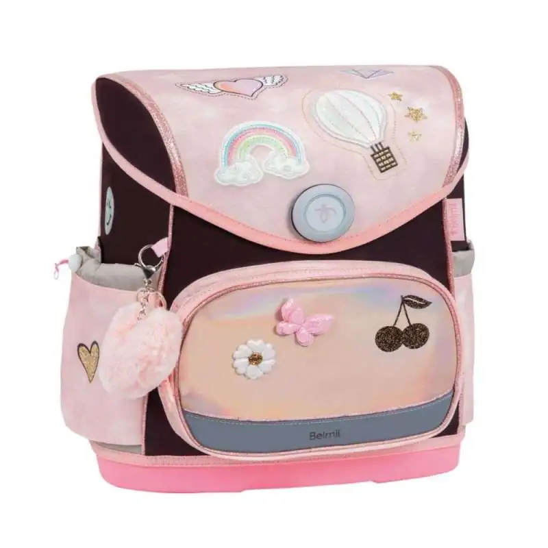 BELMIL Schulranzen COMPACT PLUS Set 5 tlg - Glam seitliche Front