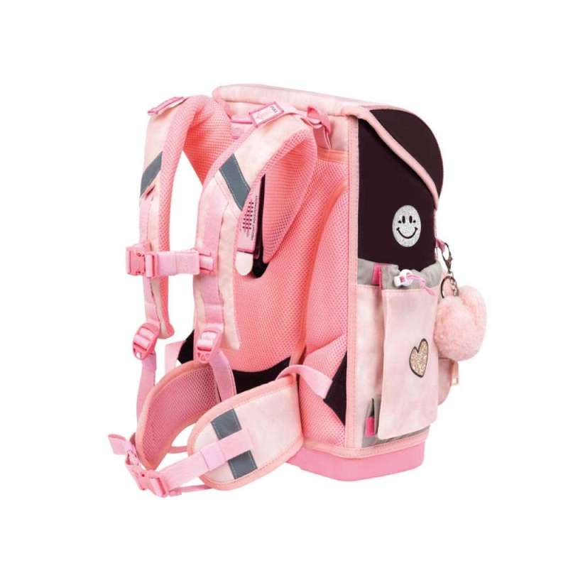 BELMIL Schulranzen COMPACT PLUS Set 5 tlg - Glam seitliche Rückansicht