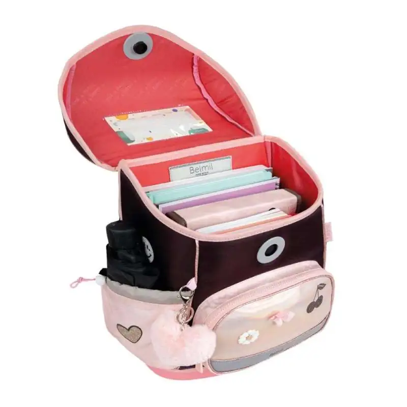 BELMIL Schulranzen COMPACT PLUS Set 5 tlg - Glam offen