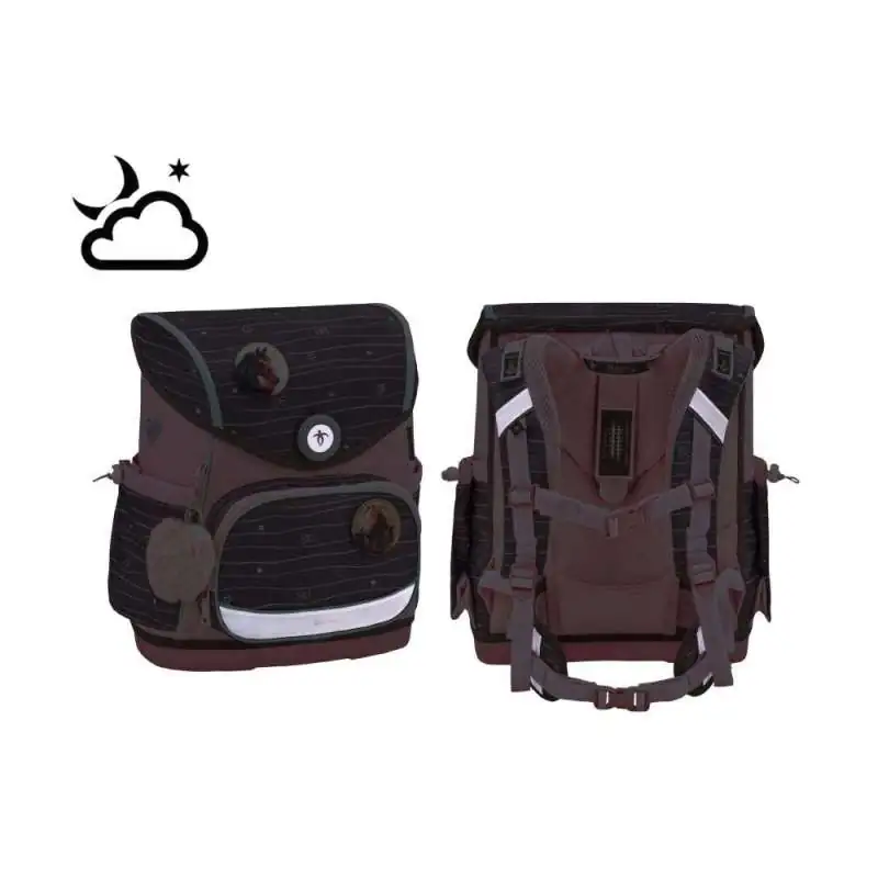 BELMIL Schulranzen COMPACT PLUS Set 5 tlg - Mint reflektierend