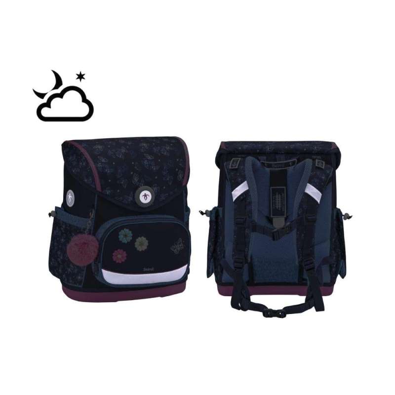 BELMIL Schulranzen COMPACT PLUS Set 5 tlg - Sapphire reflektierend
