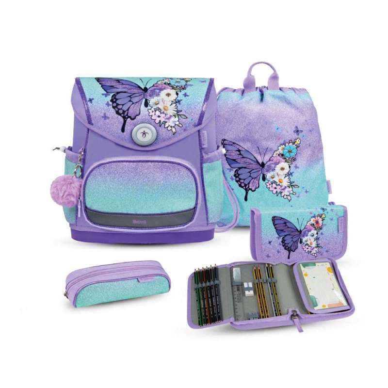 BELMIL Schulranzen COMPACT PLUS Set 5 tlg - Serenity