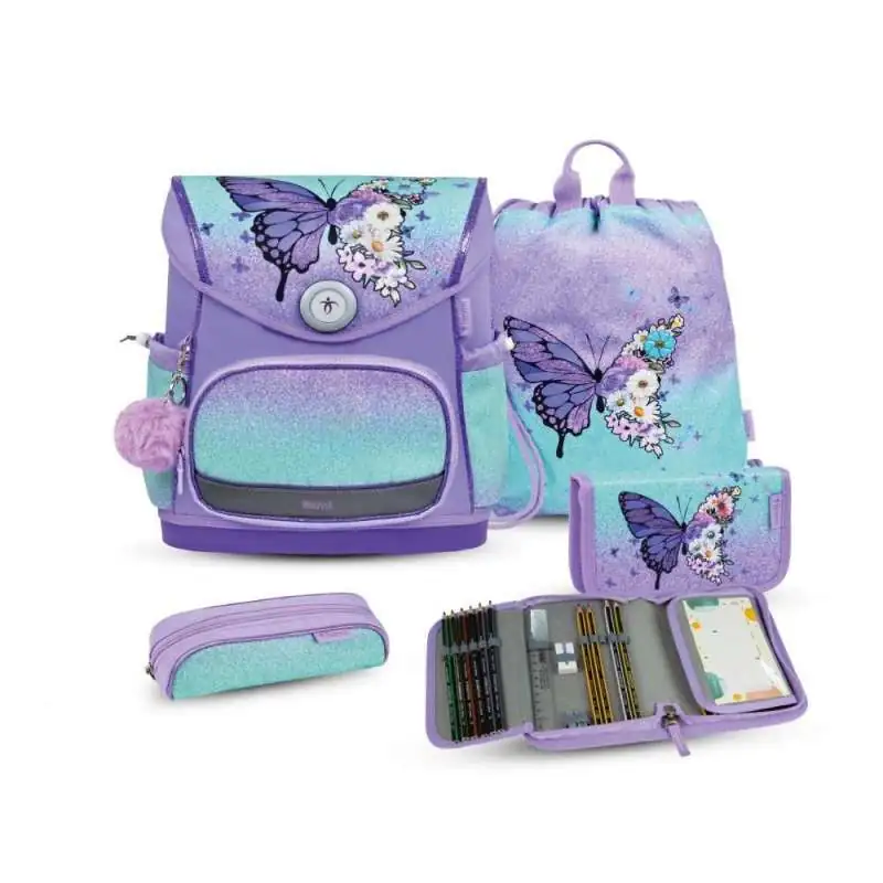 BELMIL Schulranzen COMPACT PLUS Set 5 tlg - Serenity