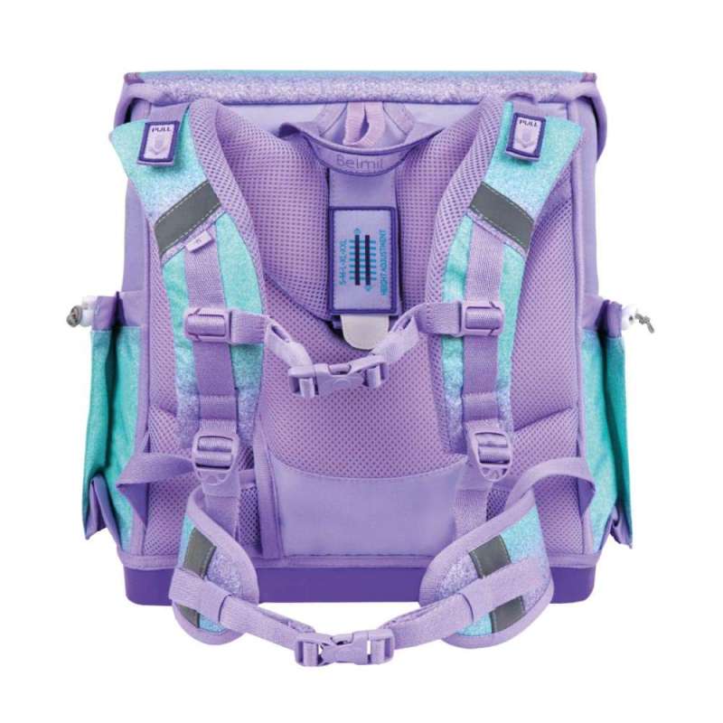 BELMIL Schulranzen COMPACT PLUS Set 5 tlg - Serenity Rückansicht