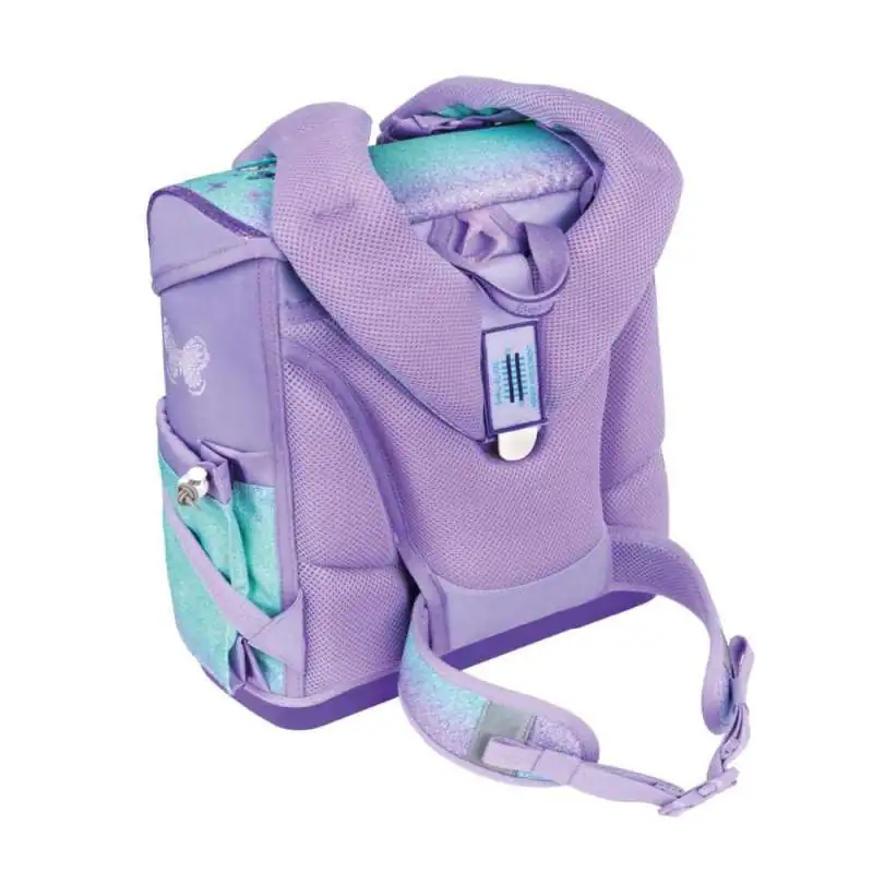BELMIL Schulranzen COMPACT PLUS Set 5 tlg - Serenity Rückansicht mit Tragegurt oben