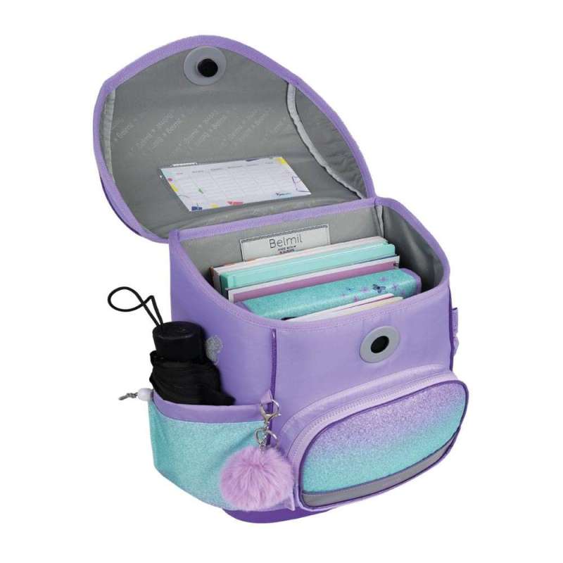 BELMIL Schulranzen COMPACT PLUS Set 5 tlg - Serenity offen