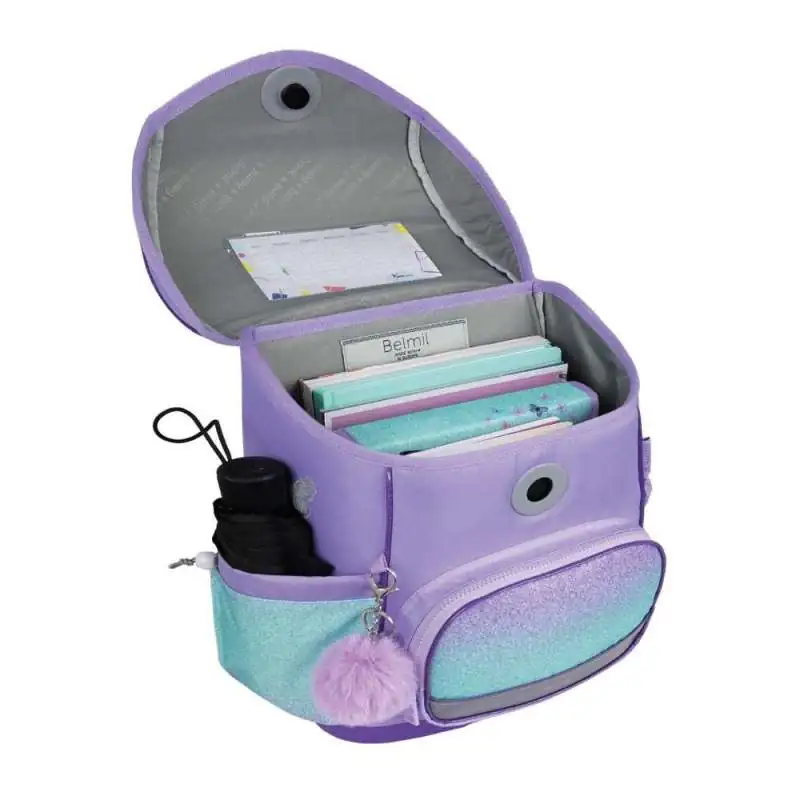 BELMIL Schulranzen COMPACT PLUS Set 5 tlg - Serenity offen
