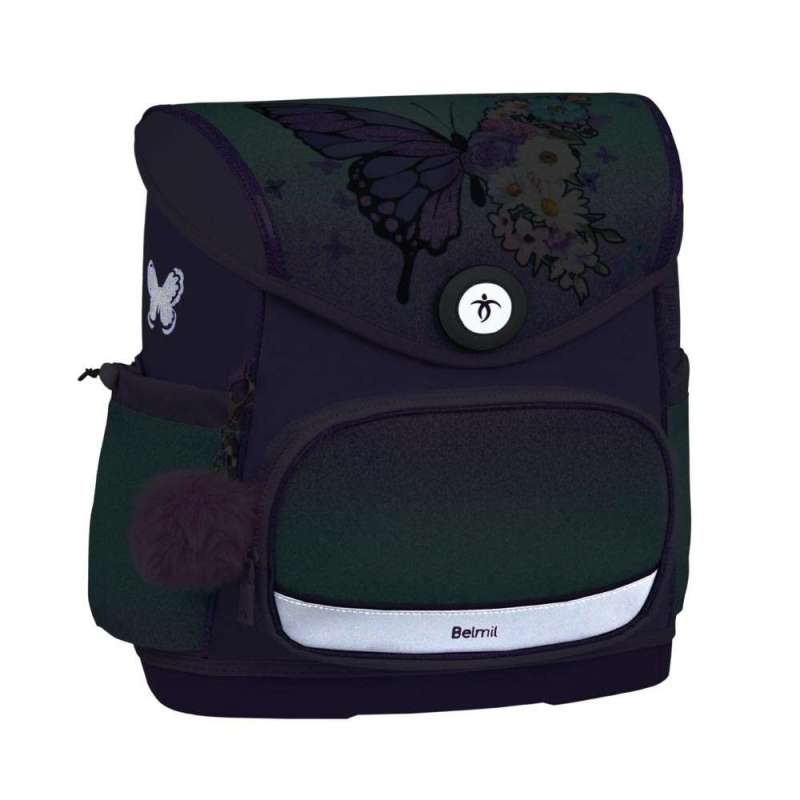 BELMIL Schulranzen COMPACT PLUS Set 5 tlg - Serenity reflektierend