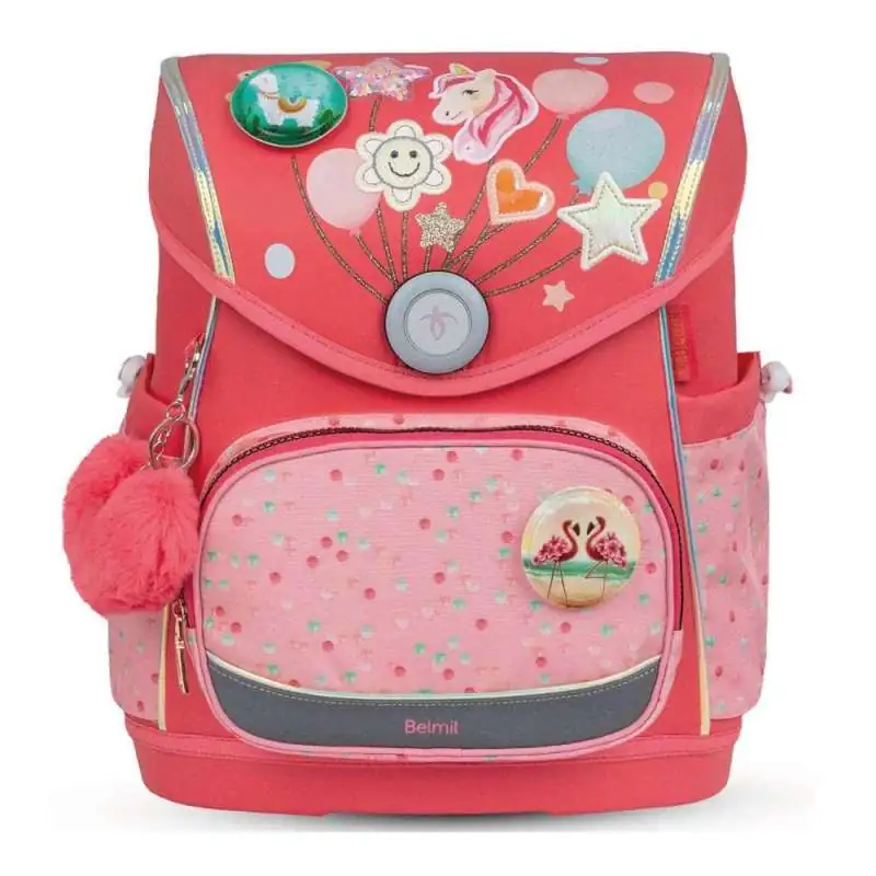BELMIL Schulranzen COMPACT PLUS Set 5 tlg - Rose Quartz Front