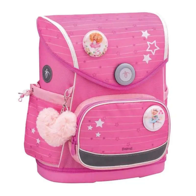 BELMIL Schulranzen COMPACT PLUS Set 5 tlg - Candy seitliche Front