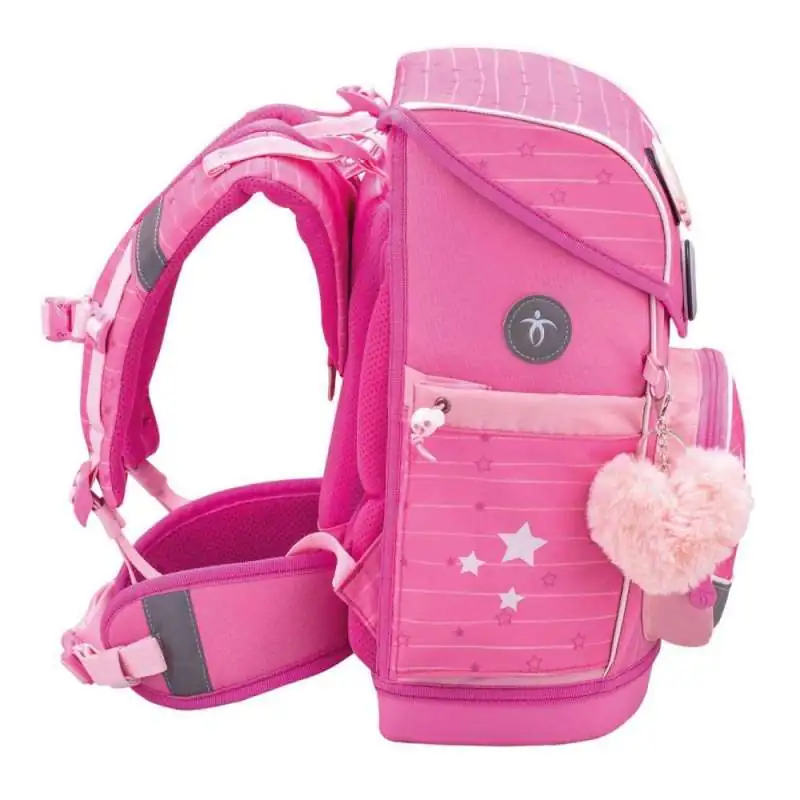BELMIL Schulranzen COMPACT PLUS Set 5 tlg - Candy seitlich