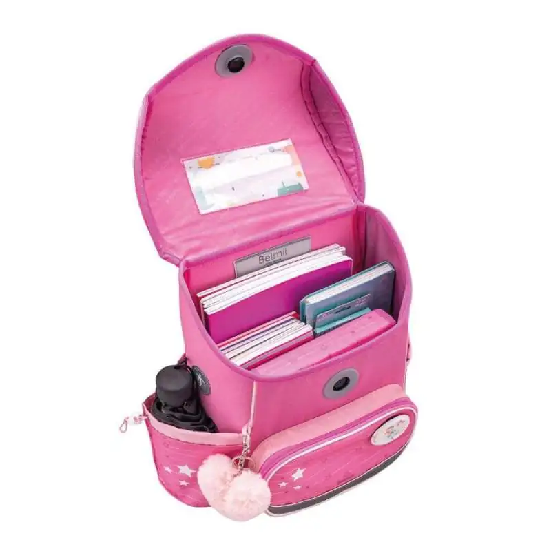 BELMIL Schulranzen COMPACT PLUS Set 5 tlg - Candy offen