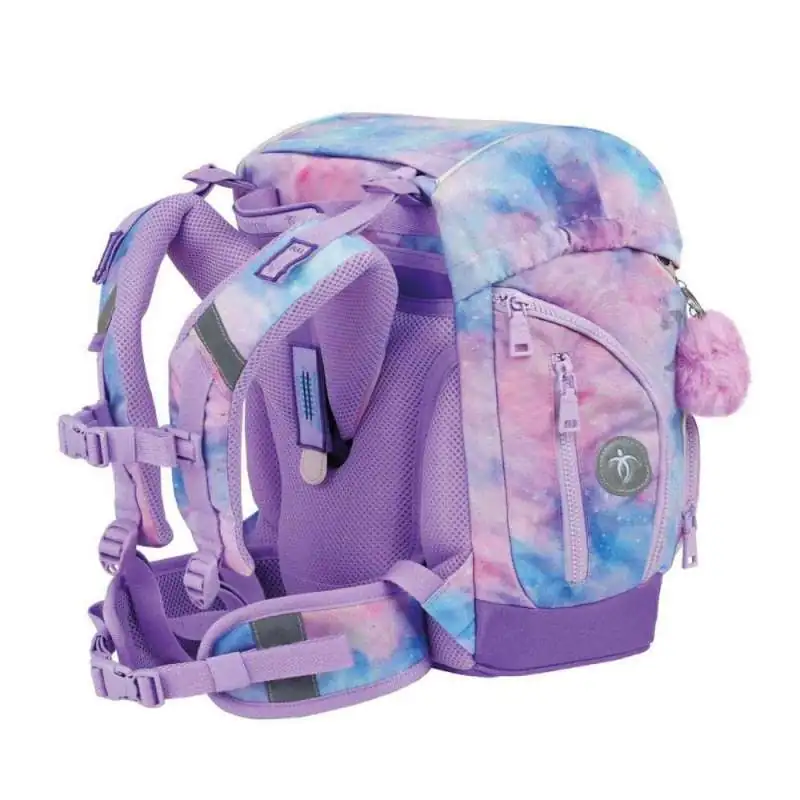 BELMIL Schulranzen COMPACT PLUS Set 5 tlg - Moonlight seitliche Rückansicht