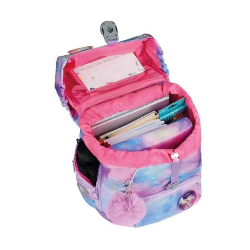 BELMIL Schulranzen COMPACT PLUS Set 5 tlg - Moonlight offen