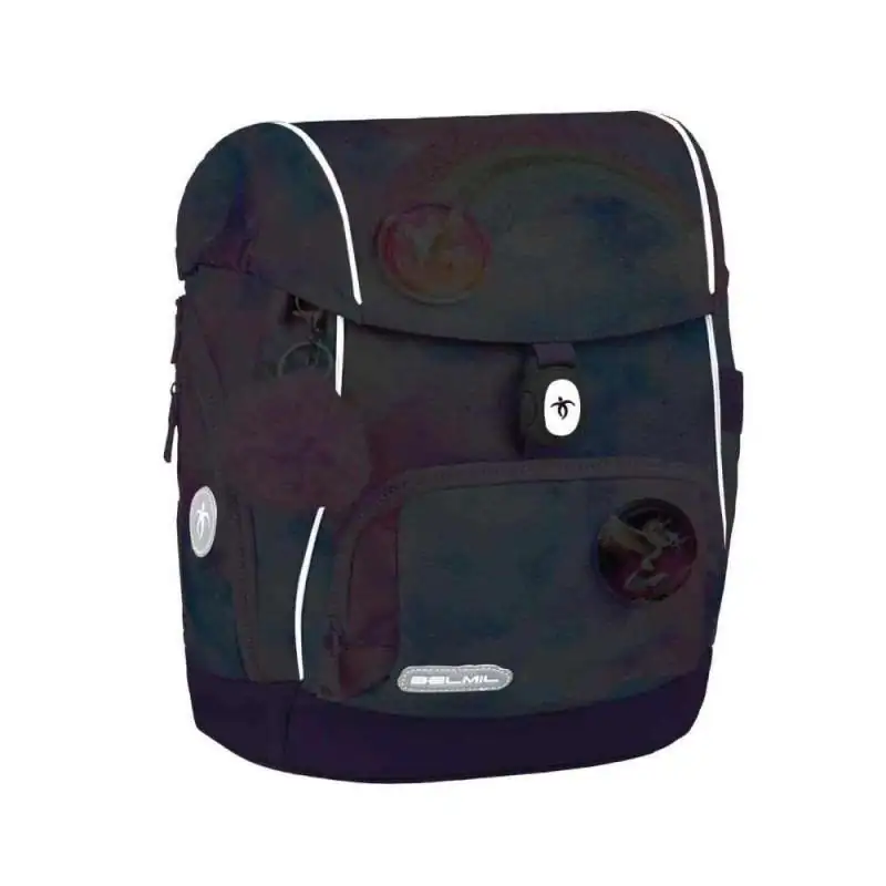 BELMIL Schulranzen COMPACT PLUS Set 5 tlg - Moonlight reflektierend