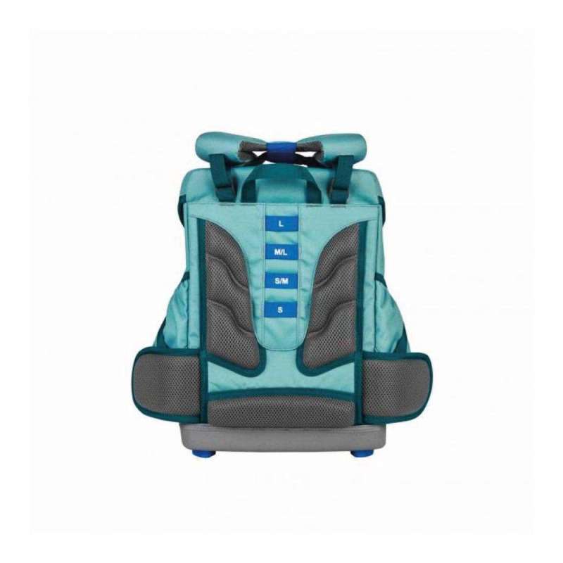FINKIND Schulranzen BUDDY CLASSIC -  Deep Teal Rückansicht mit Größenanzeige