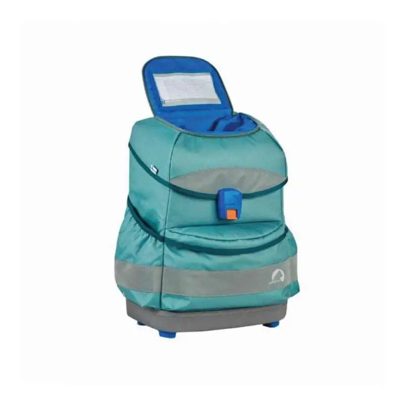FINKIND Schulranzen BUDDY CLASSIC -  Deep Teal oberes Fach geöffnet