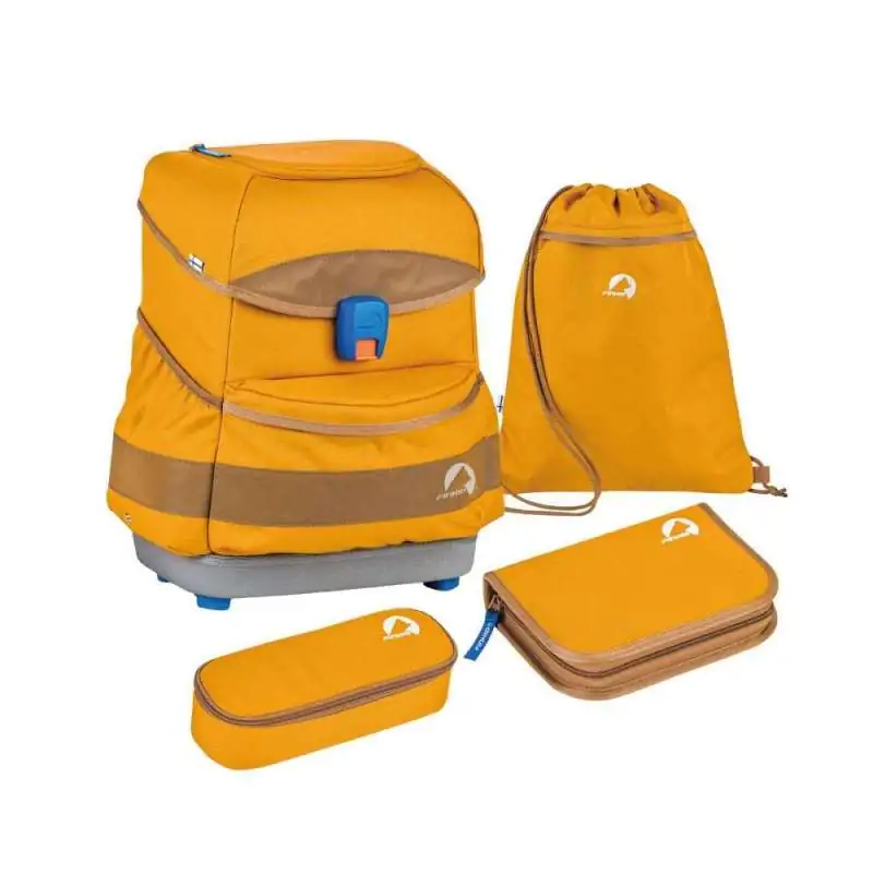 FINKIND Schulranzen BUDDY CLASSIC -  golden/yellow/cinnamon Set
