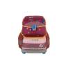 FINKID Schulranzen EKO SMART - berry mix beklebt mit den reflektierenden Buddy Stickern