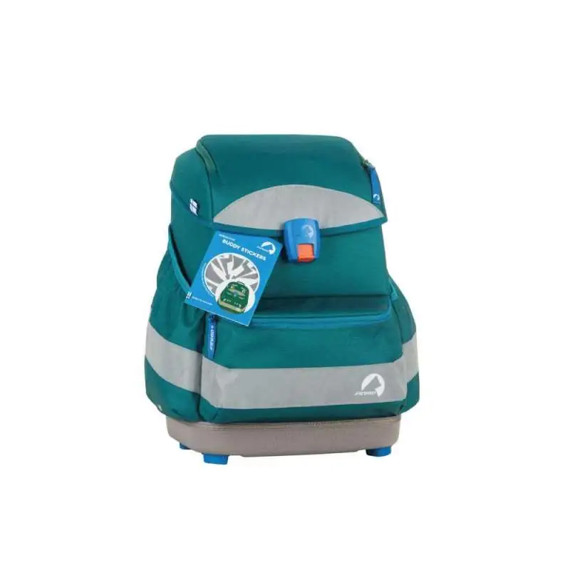 FINKID Schulranzen EKO SMART - deep jungle/mosaic Packung reflektierende Buddy Sticker