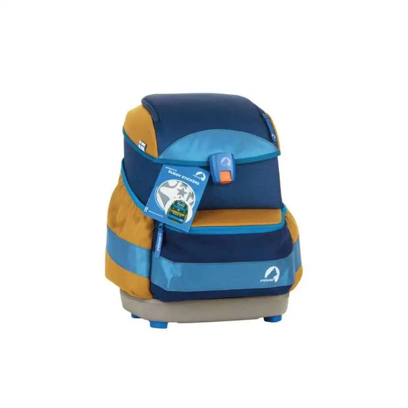 FINKID Schulranzen EKO SMART - sky mix Packung reflektierende Buddy Sticker