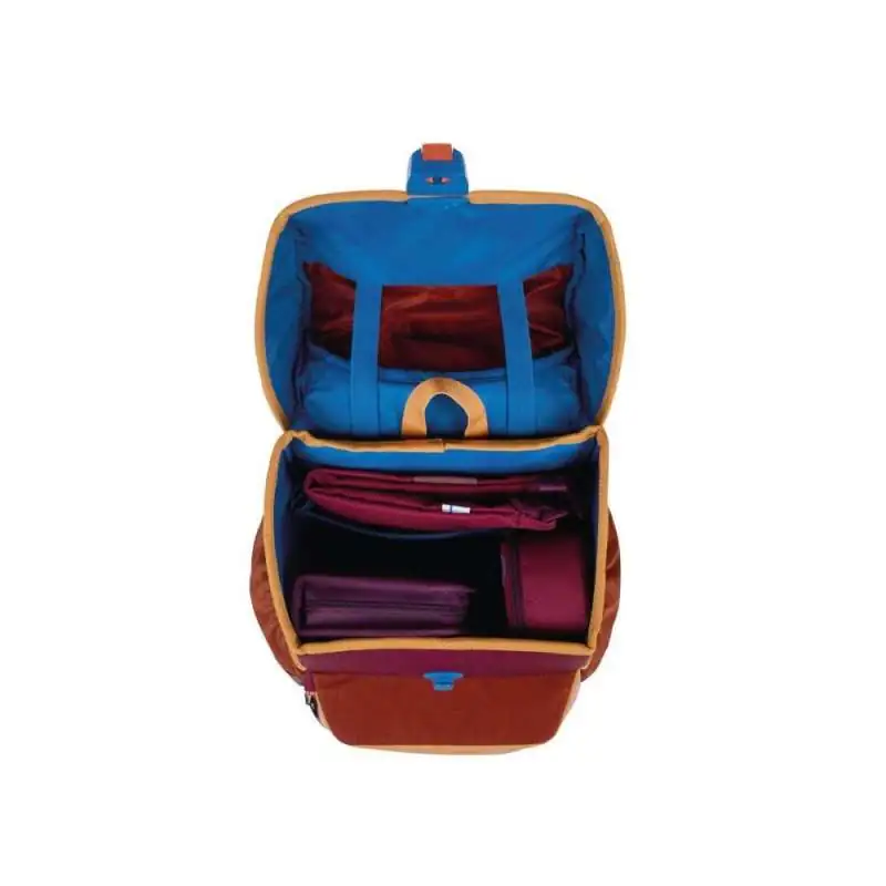 FINKID Schulranzen EKO SPORT 4 tlg - berry mix offen