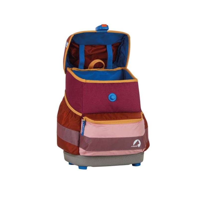FINKID Schulranzen EKO SPORT 4 tlg - berry mix offen Front