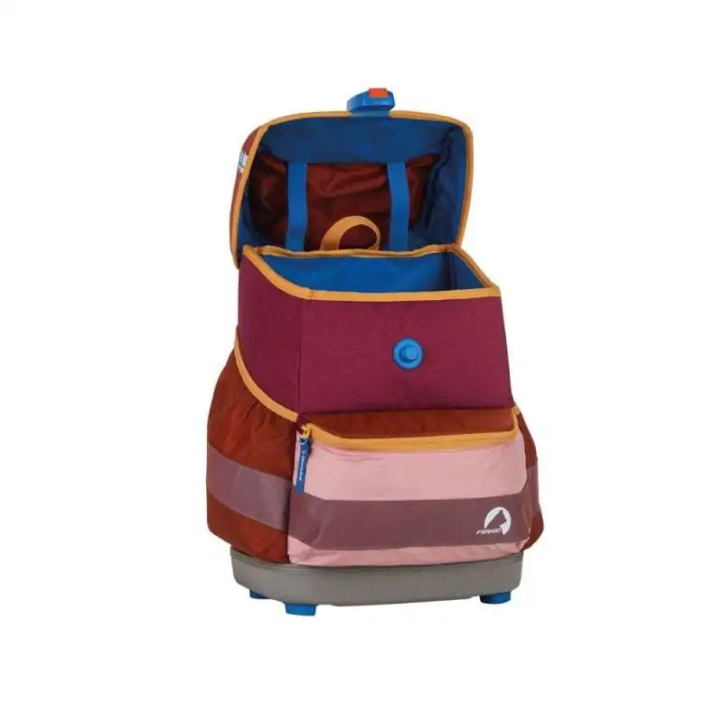 FINKID Schulranzen EKO SPORT 4 tlg - berry mix offen Front