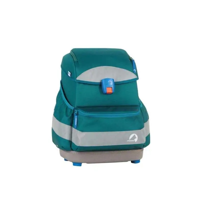 FINKID Schulranzen EKO SPORT 4 tlg - deep jungle/mosaic seitliche Front