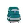 FINKID Schulranzen EKO SPORT 4 tlg - deep jungle/mosaic seitliche Front