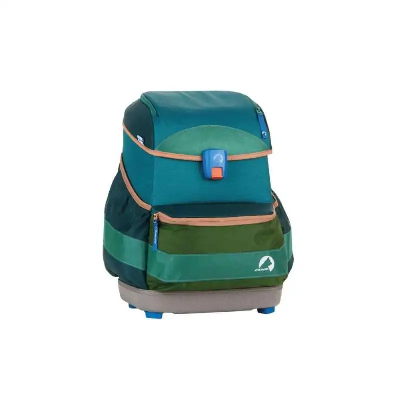 FINKID Schulranzen EKO SPORT 4 tlg - jungle mix seitliche Front