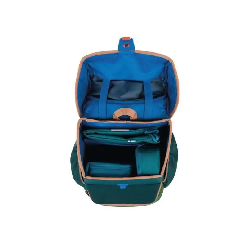FINKID Schulranzen EKO SPORT 4 tlg - jungle mix offen