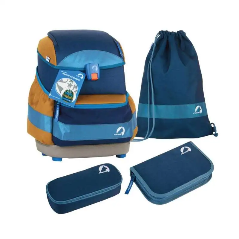 FINKID Schulranzen EKO SPORT 4 tlg - sky mix Set