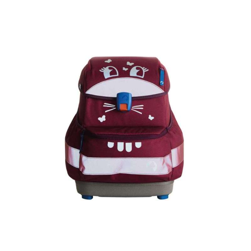 FINKID Schulranzen EKO SPORT 4 tlg - wild berry/purple reflektierende Buddy Sticker