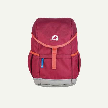 FINKID Rucksack REPPU - beet red/Chili Front