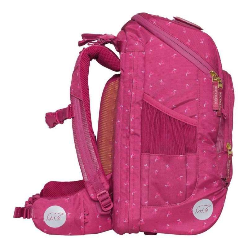 BECKMANN Schulranzen Active Air FLX 6 tlg - Cherry seitlich