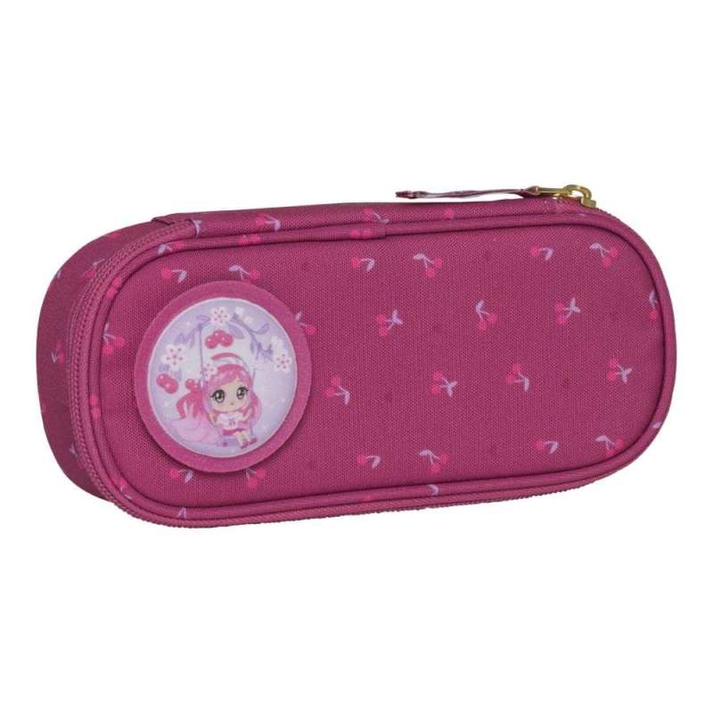 BECKMANN Schulranzen Active Air FLX 6 tlg - Cherry Faulenzermäppchen