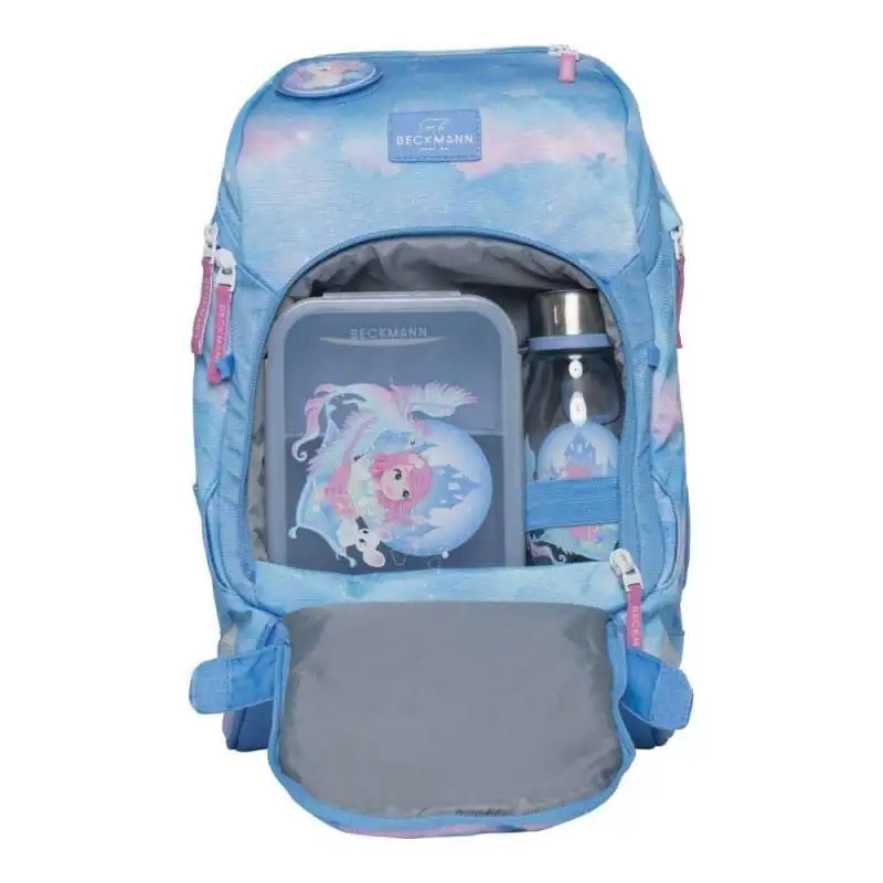 BECKMANN Schulranzen Active Air FLX 6 tlg - Fairy Tale Front geöffnet
